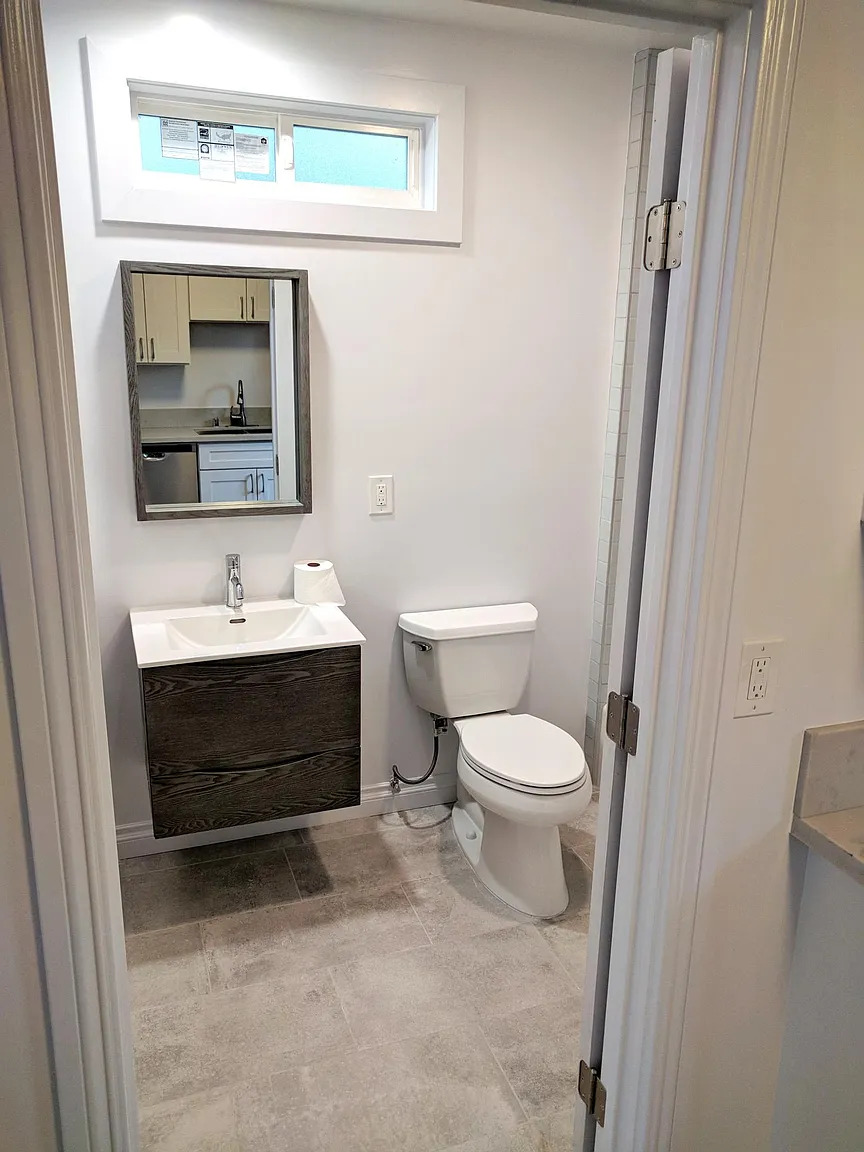 After photo of the bathroom of an adu in los angeles
