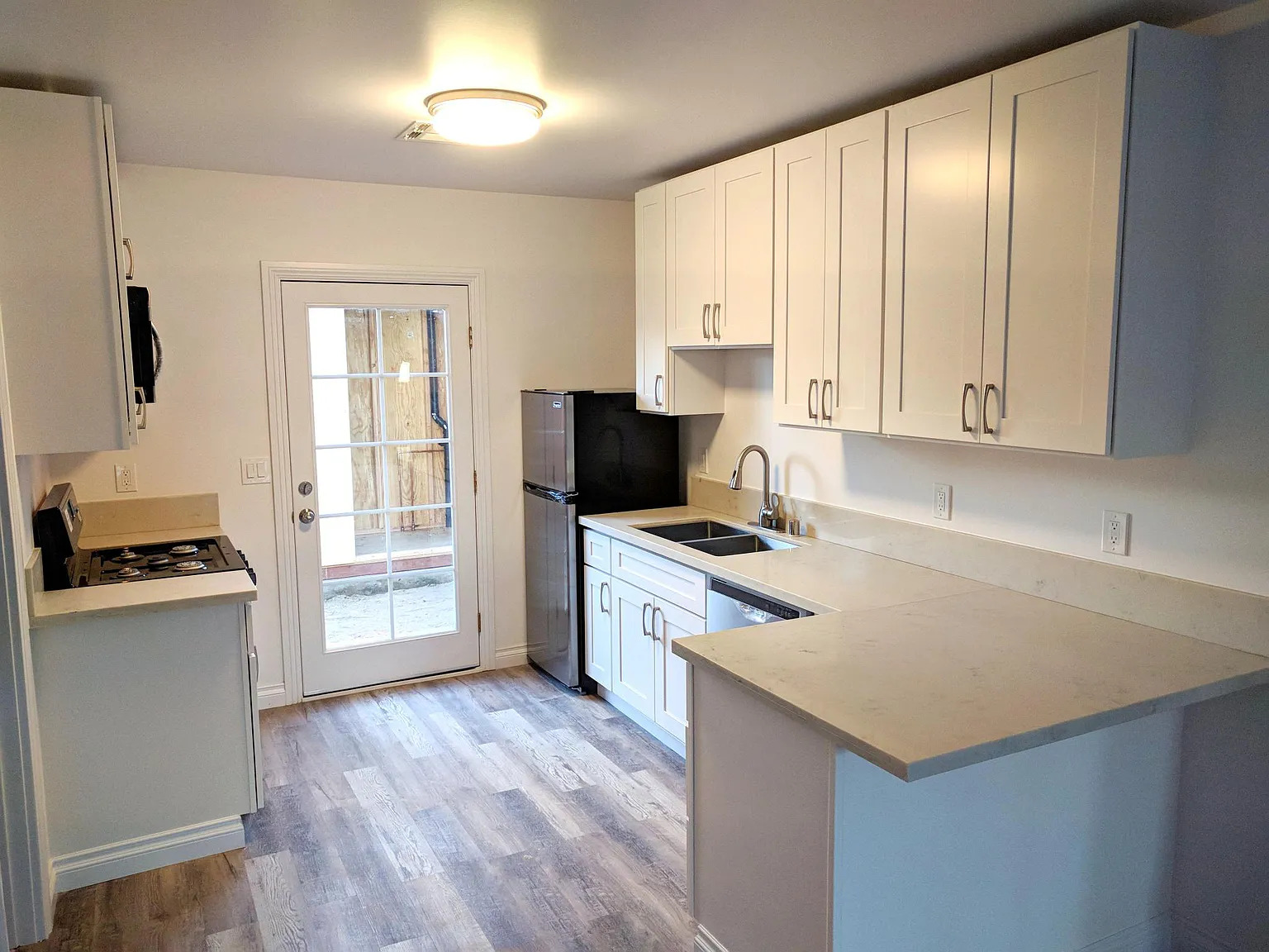 After photo of the kitchen of an adu in los angeles