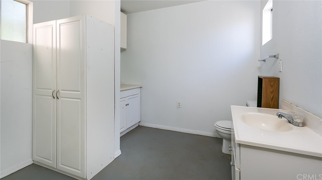Before photo of the inside of an adu in los angeles - bathroom