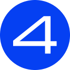 Four blue icon