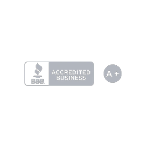Bbb accredited business a+ rating badge.