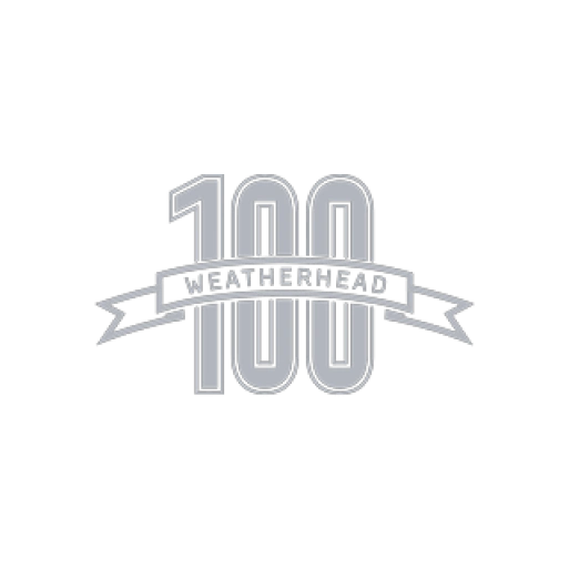 Weatherhead 100 award badge.