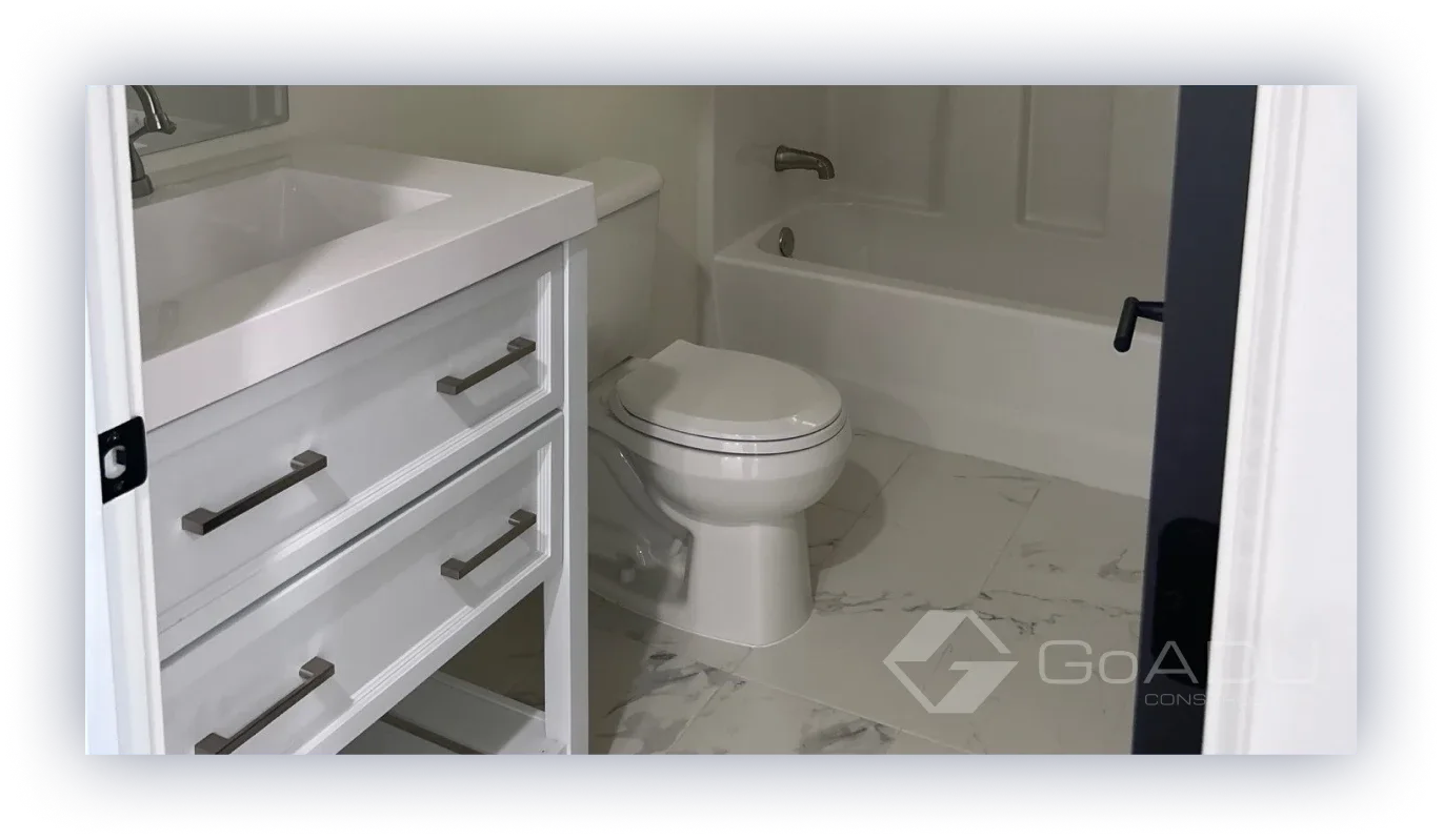 Adu financing bathroom